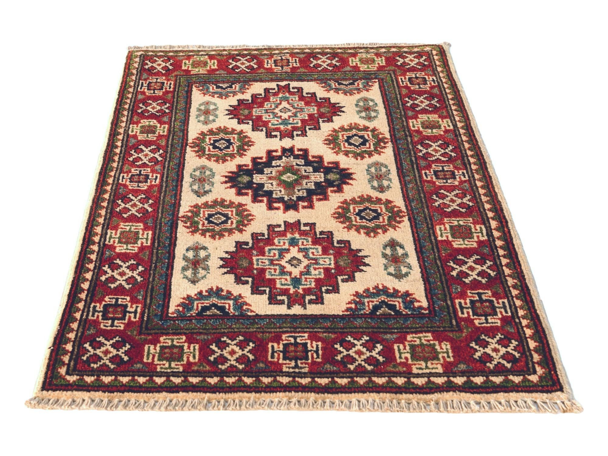 65cm x 90cm Hand Knotted Kazak Rug