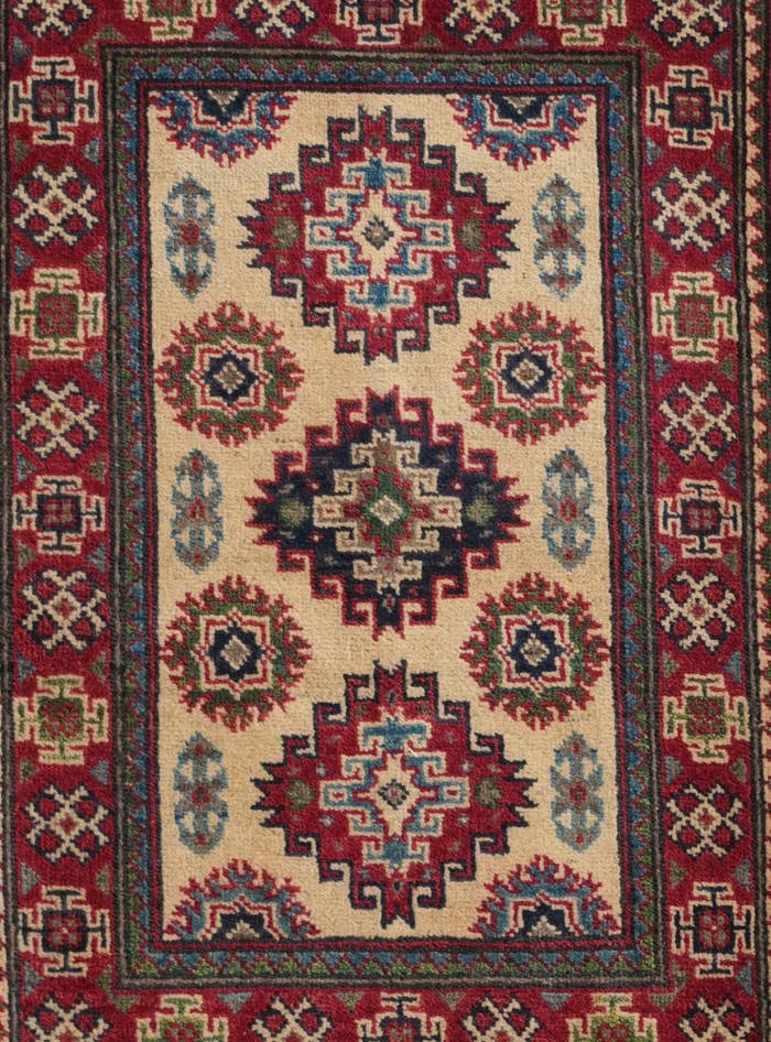 Detail image of 2' 1 x 3' Hand Knotted Kazak Rug
