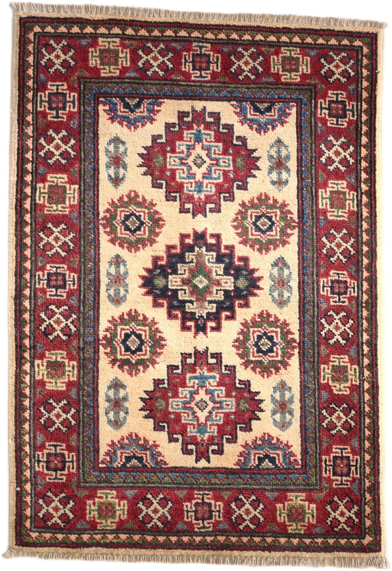 2' 1 x 3' Hand Knotted Kazak Rug
