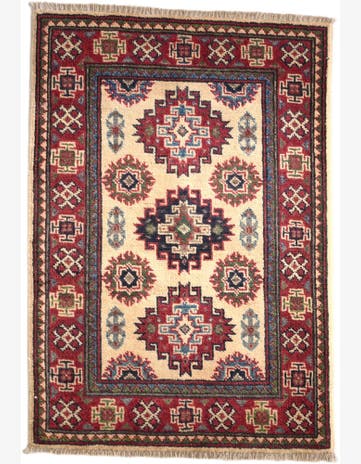 2' 1 x 3' Hand Knotted Kazak Rug