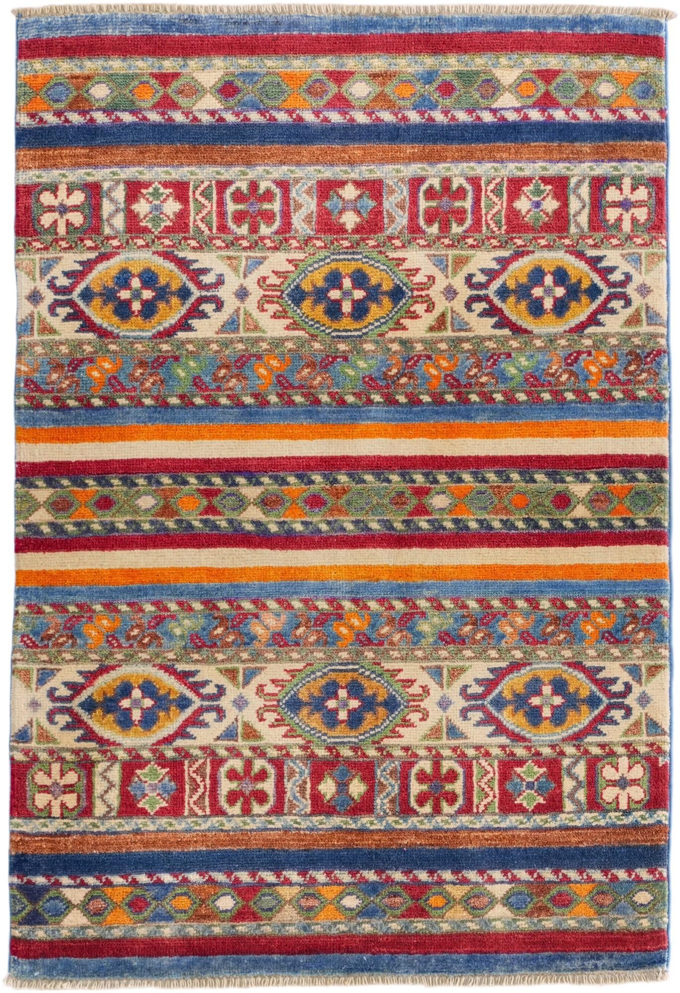 2' 8 x 3' 11 Hand Knotted Kazak Rug