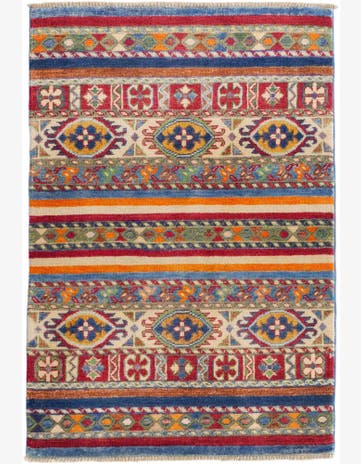 2' 8 x 3' 11 Hand Knotted Kazak Rug