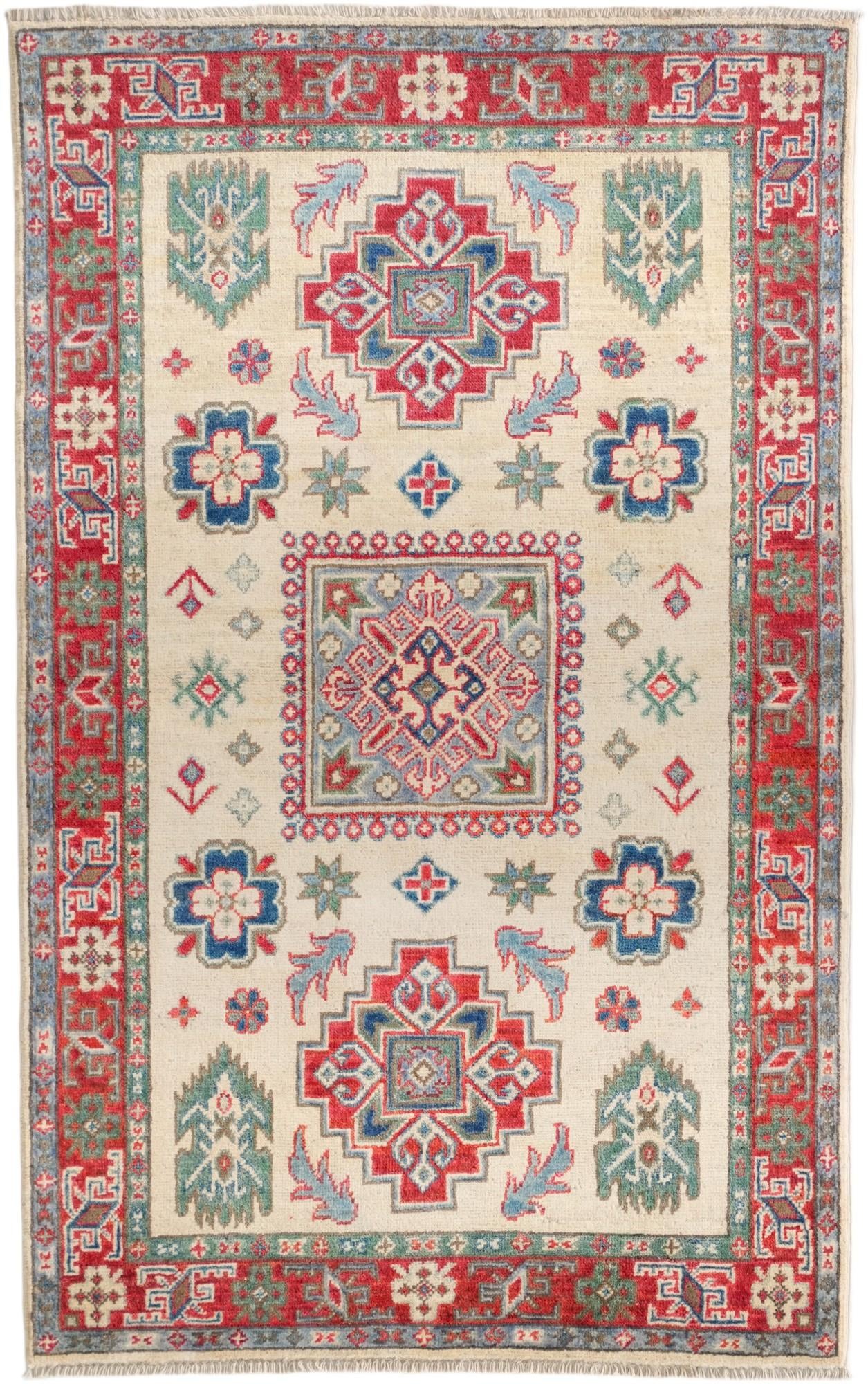 3' 2 x 5' 1 Hand Knotted Kazak Rug
