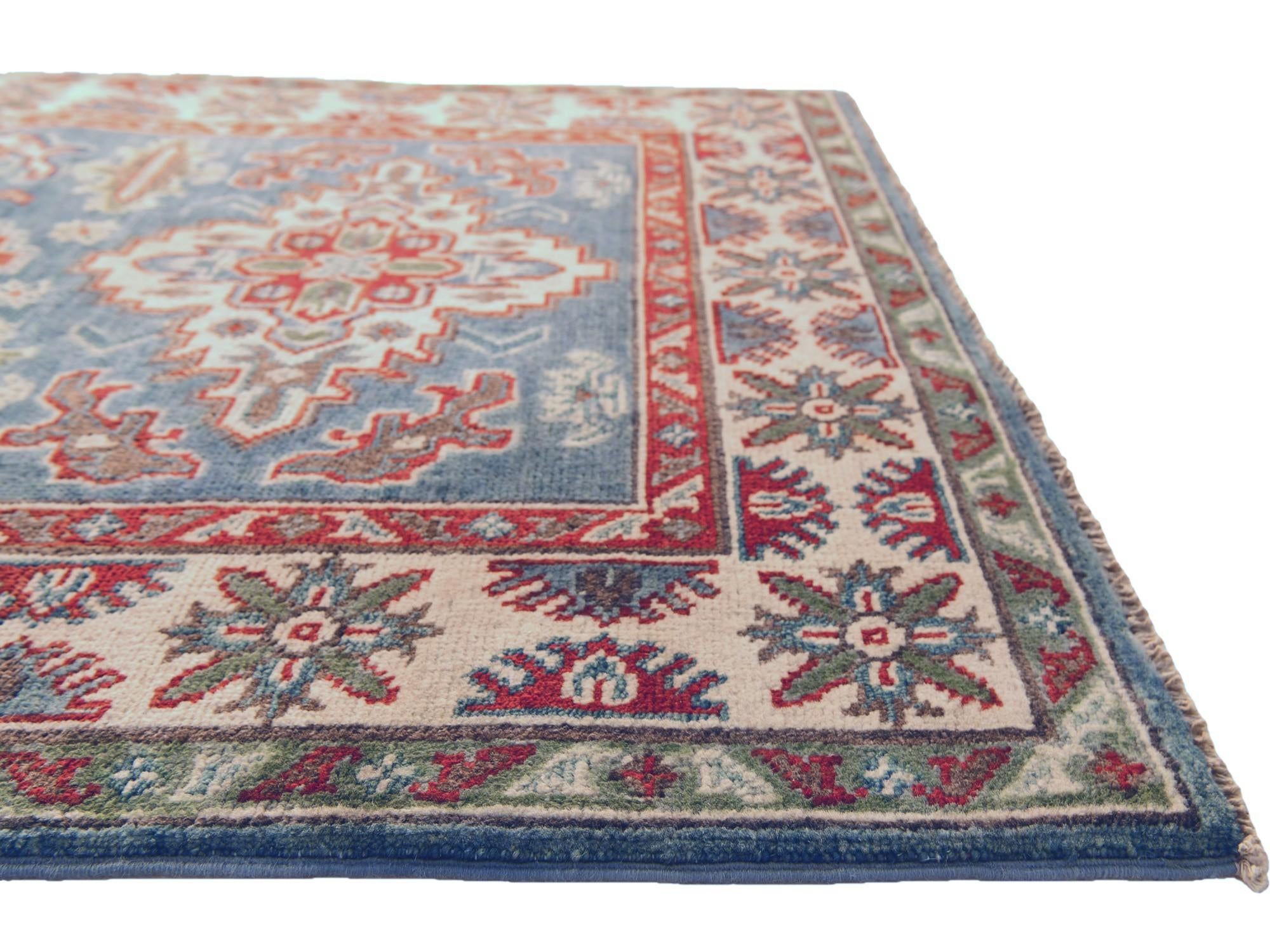 Detail image 6 of 10: 3' 2 x 5' Hand Knotted Kazak Rug