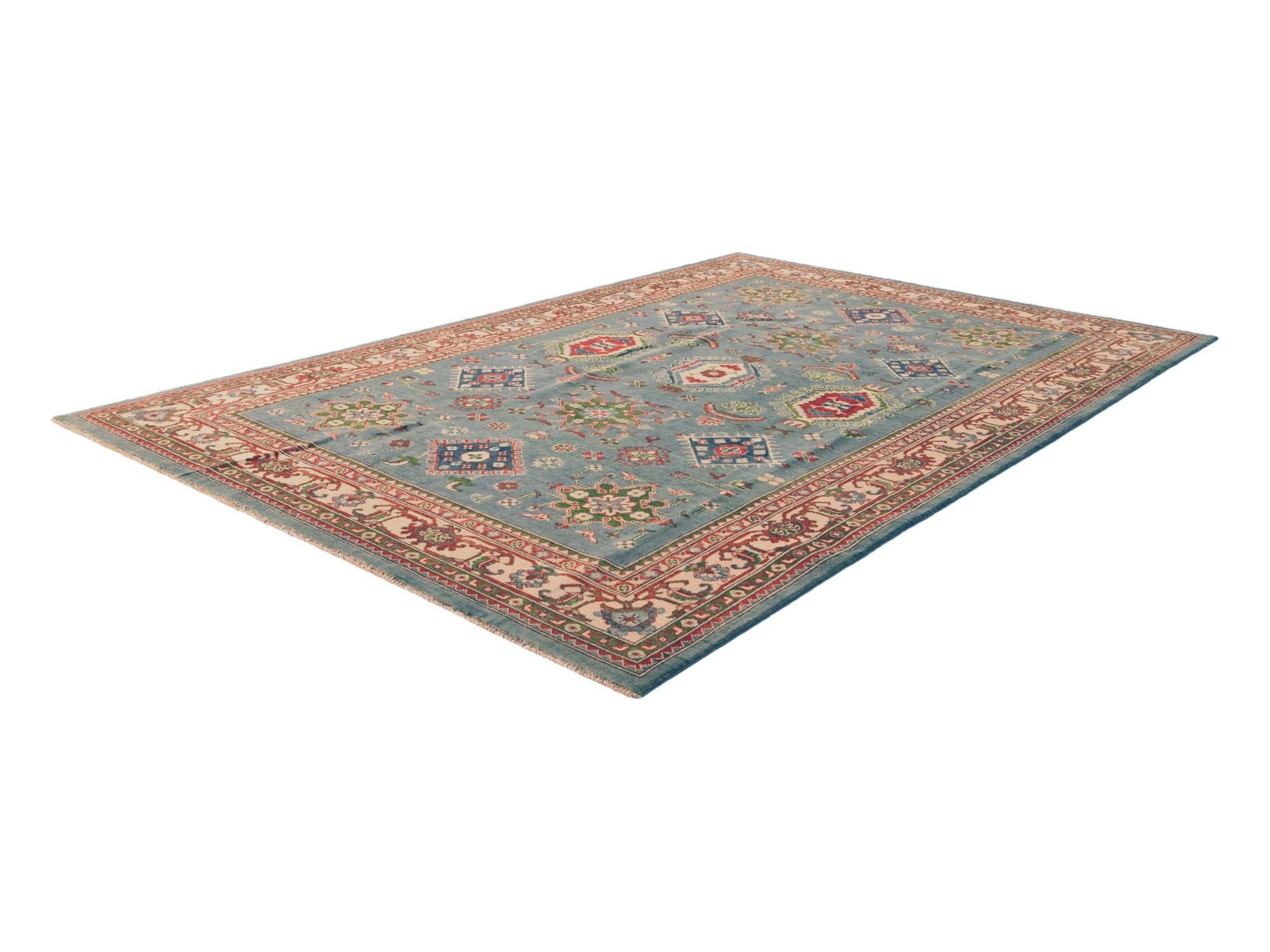 6' 7 x 9' 7 Hand Knotted Kazak Rug