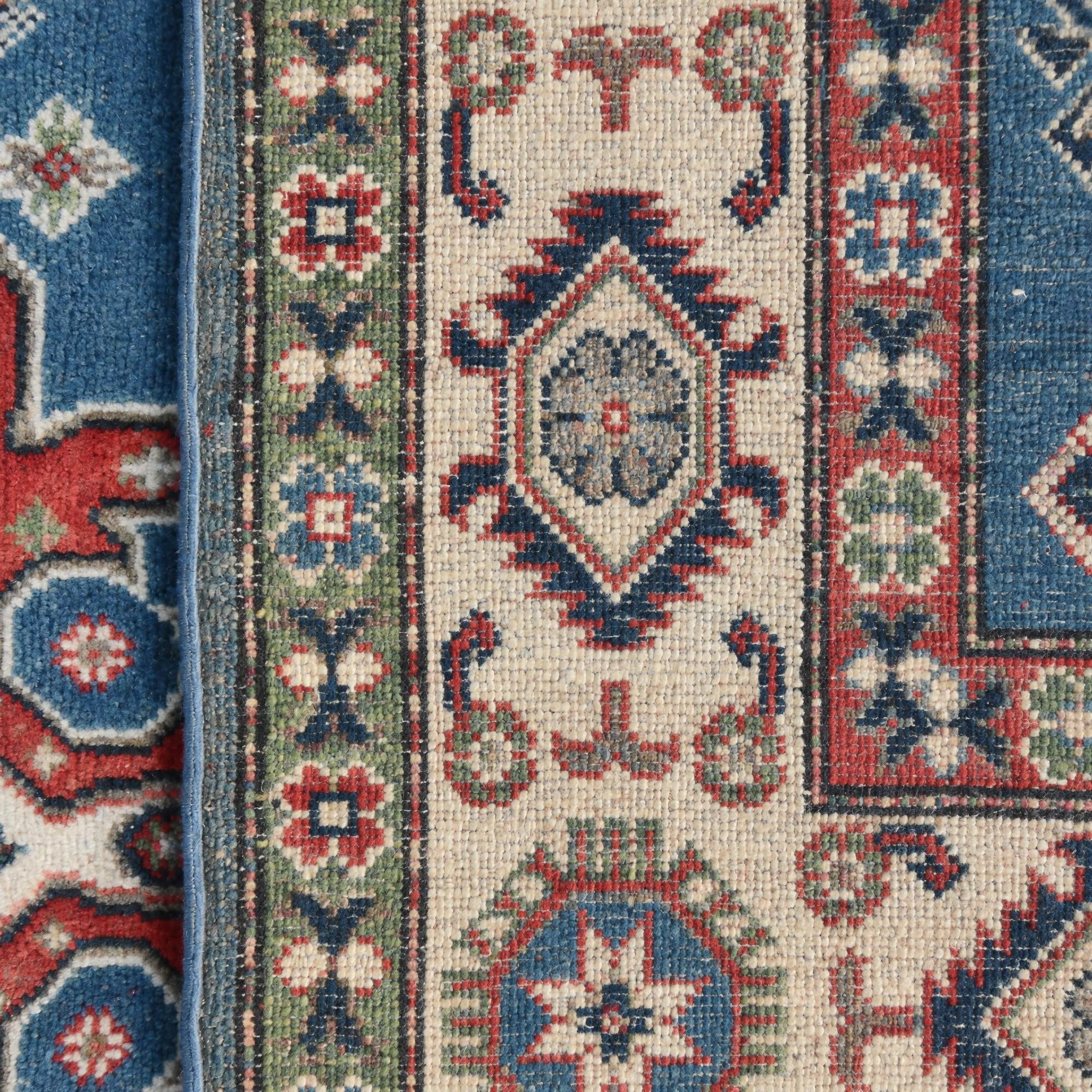 155cm x 220cm Handgeknüpft Kazak Teppich