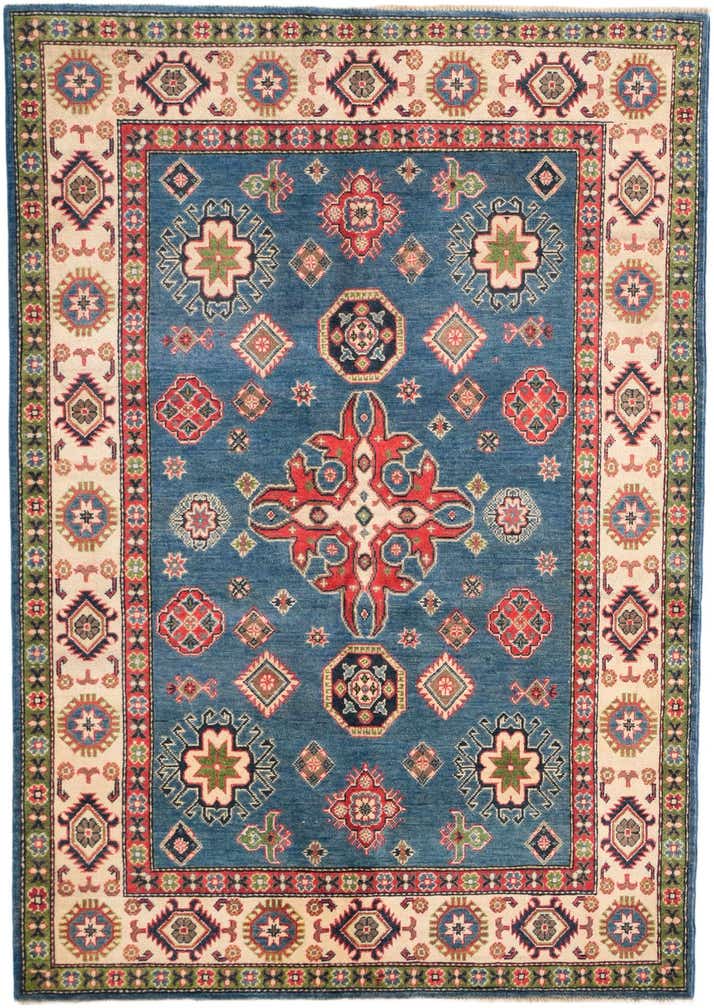 5' 2 x 7' 3 Hand Knotted Kazak Rug