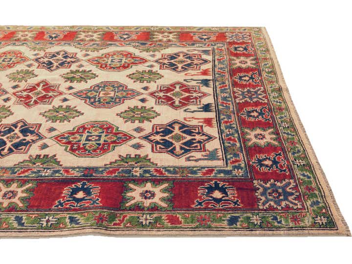 6' x 8' 10 Hand Knotted Kazak Rug