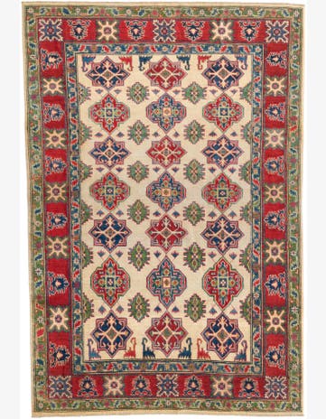 6' x 8' 10 Hand Knotted Kazak Rug