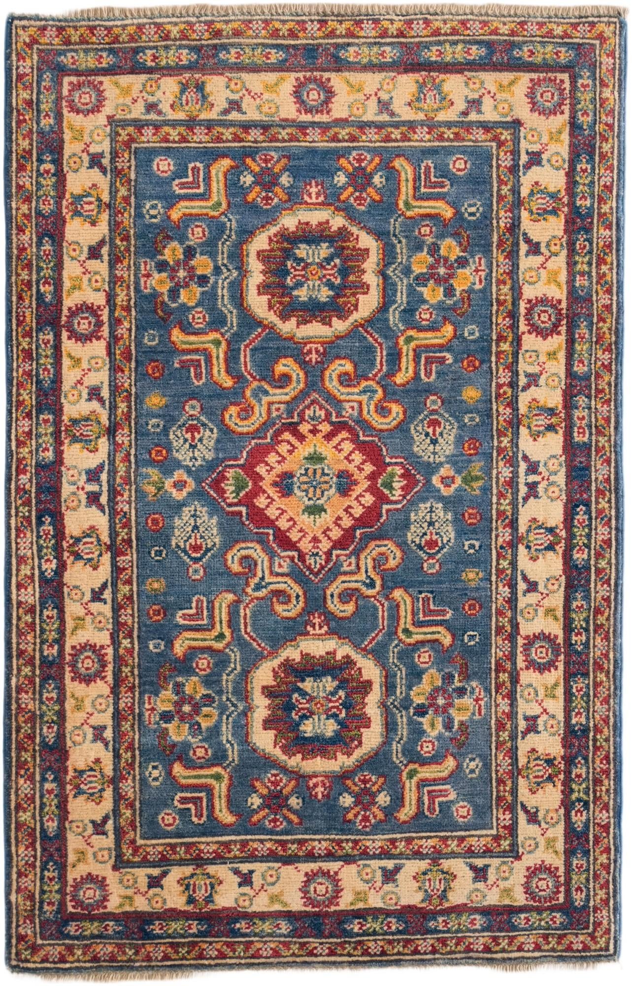 2' 7 x 4' 1 Hand Knotted Kazak Rug