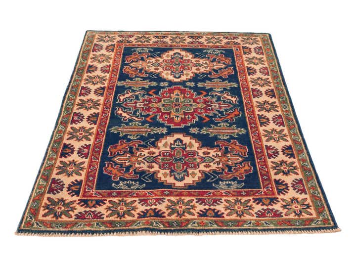 3' 3 x 4' 8 Hand Knotted Kazak Rug