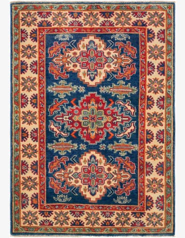 3' 3 x 4' 8 Hand Knotted Kazak Rug