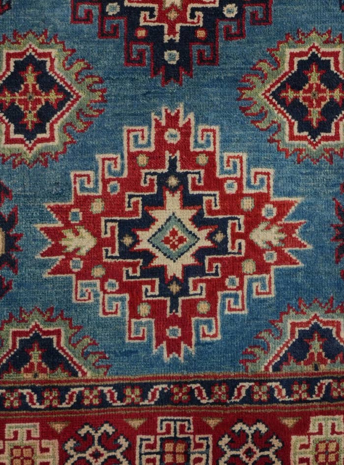 Detail image of 3' 4 x 4' 11 Hand Knotted Kazak Rug