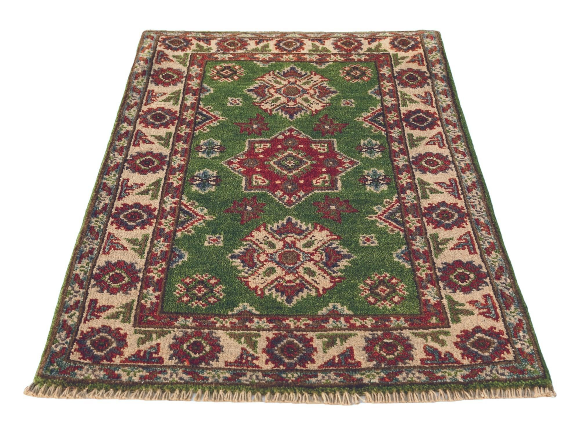 1' 10 x 2' 11 Hand Knotted Kazak Rug