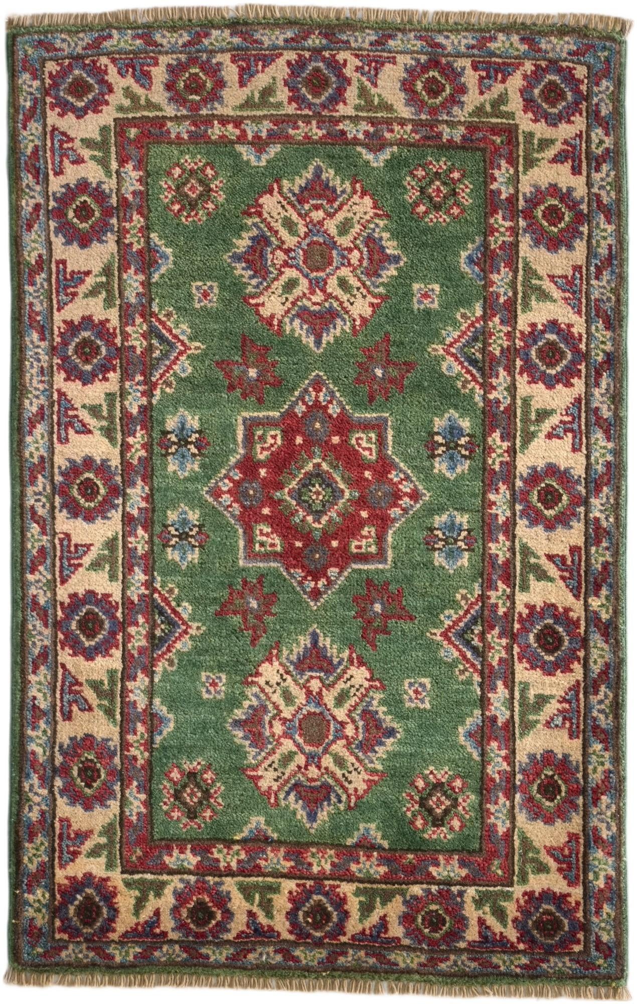 1' 10 x 2' 11 Hand Knotted Kazak Rug