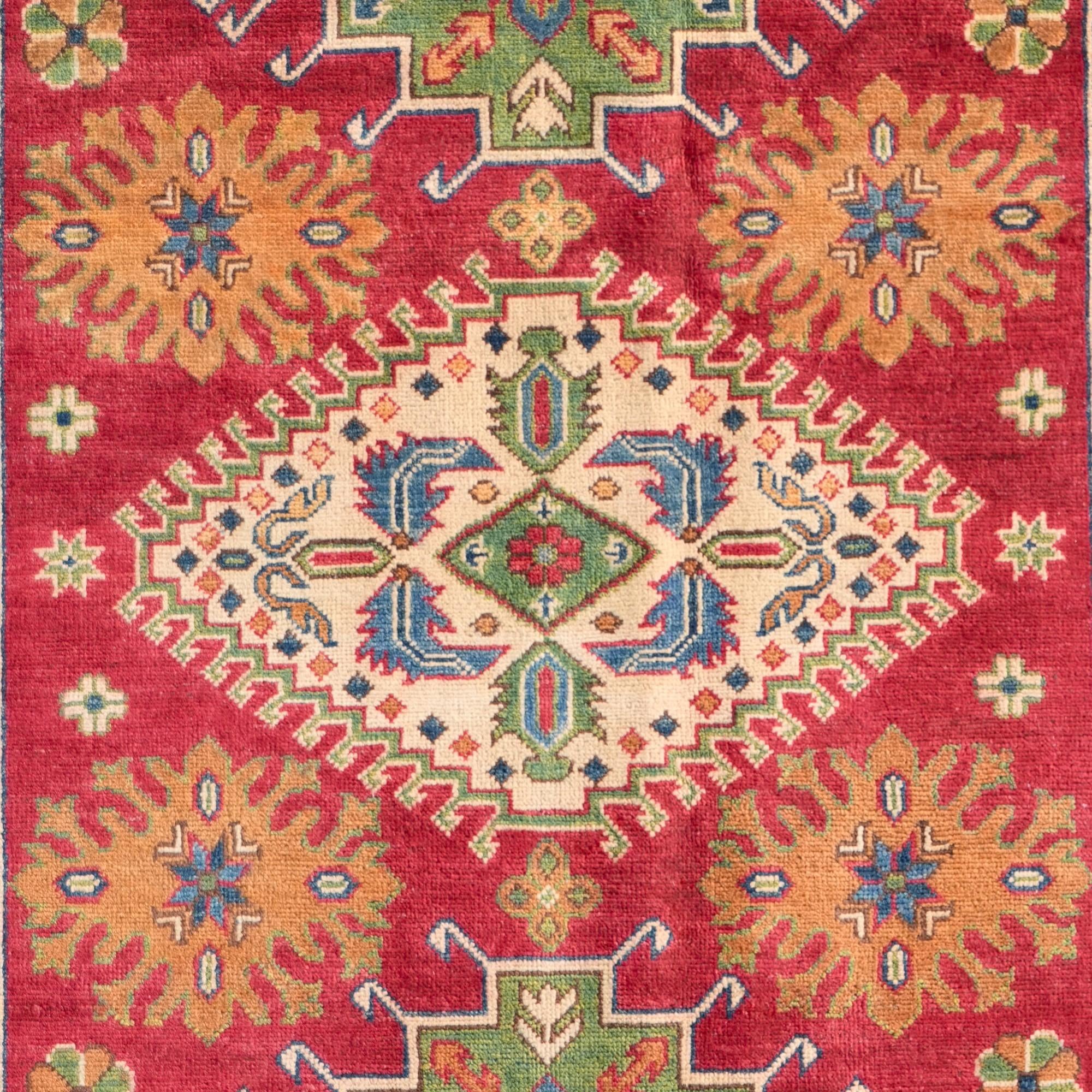 Detail image 10 of 10: 4' 11 x 7' 1 Hand Knotted Kazak Rug