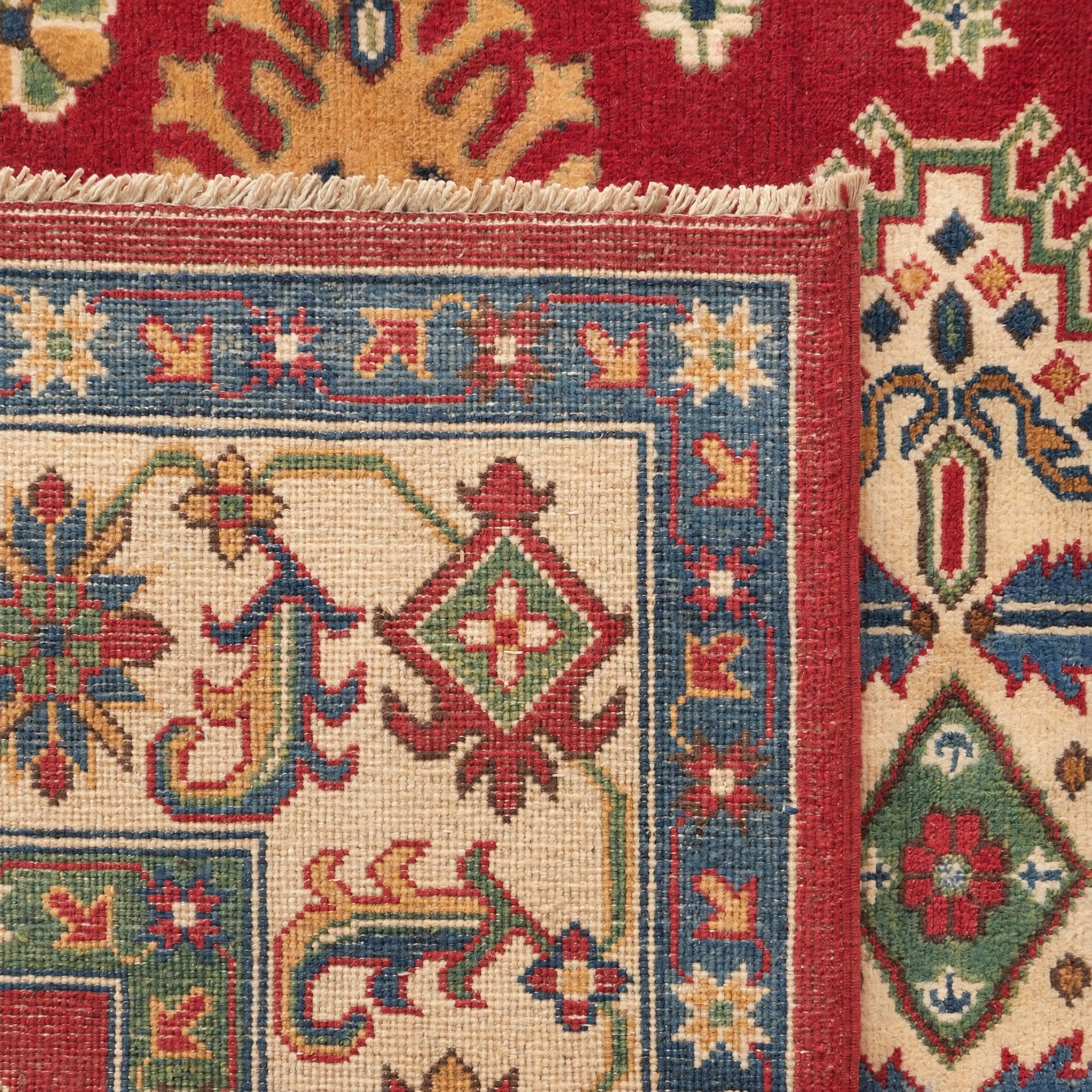150cm x 215cm Handgeknüpft Kazak Teppich