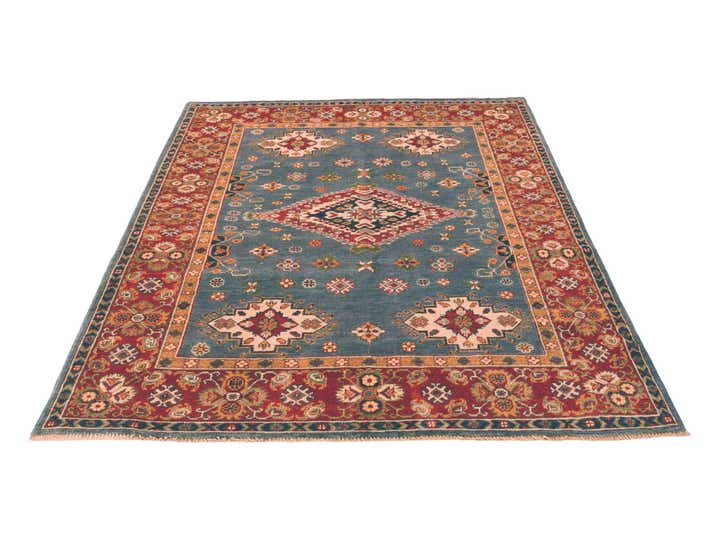 5' 1 x 6' 8 Hand Knotted Kazak Rug