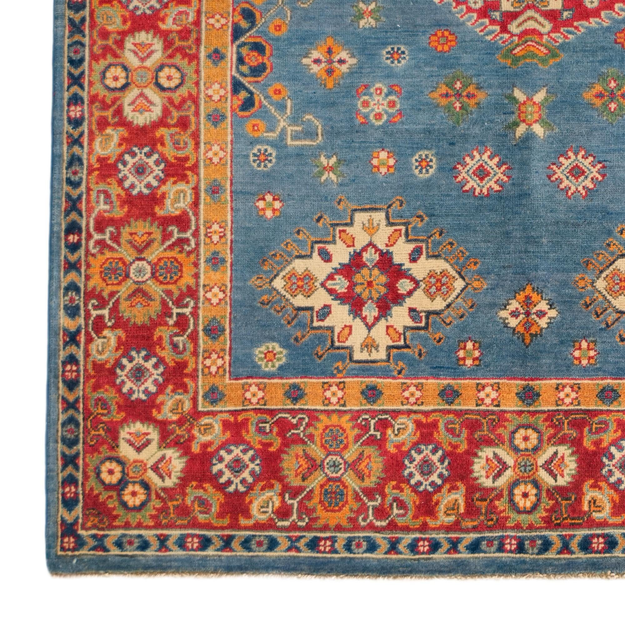 5' 1 x 6' 8 Hand Knotted Kazak Rug