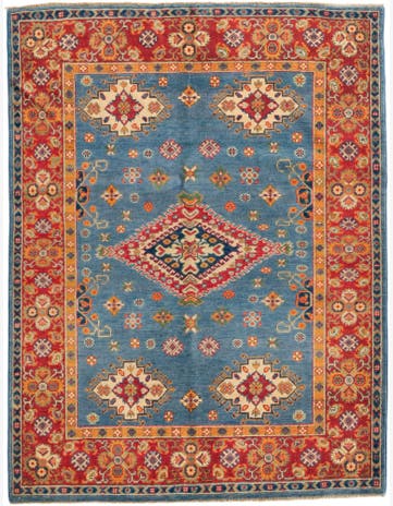 5' 1 x 6' 8 Hand Knotted Kazak Rug