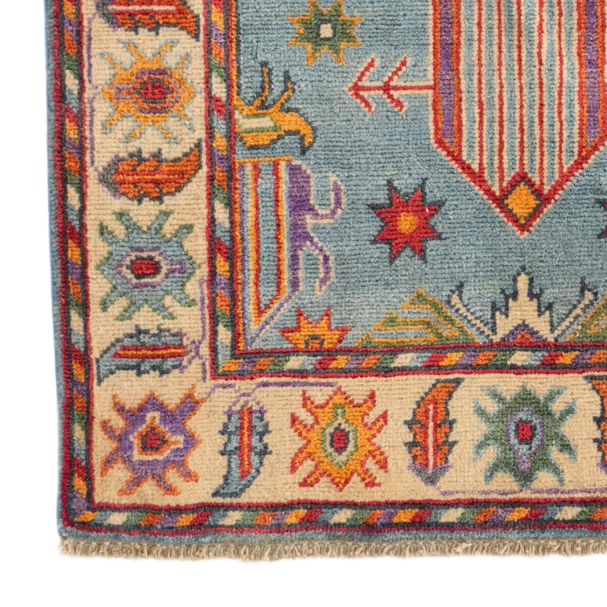 2' 8 x 3' 11 Hand Knotted Kazak Rug
