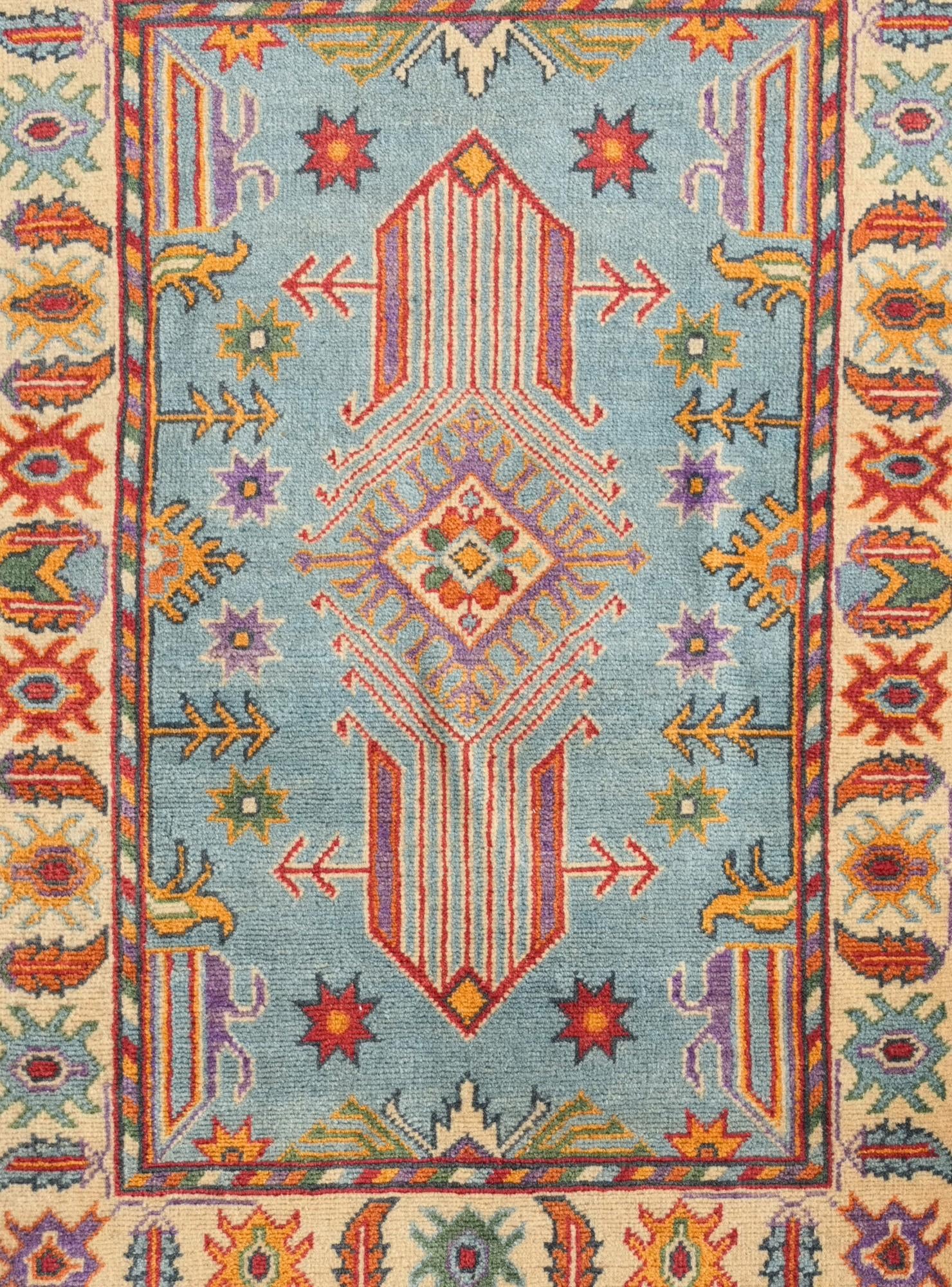 2' 8 x 3' 11 Hand Knotted Kazak Rug