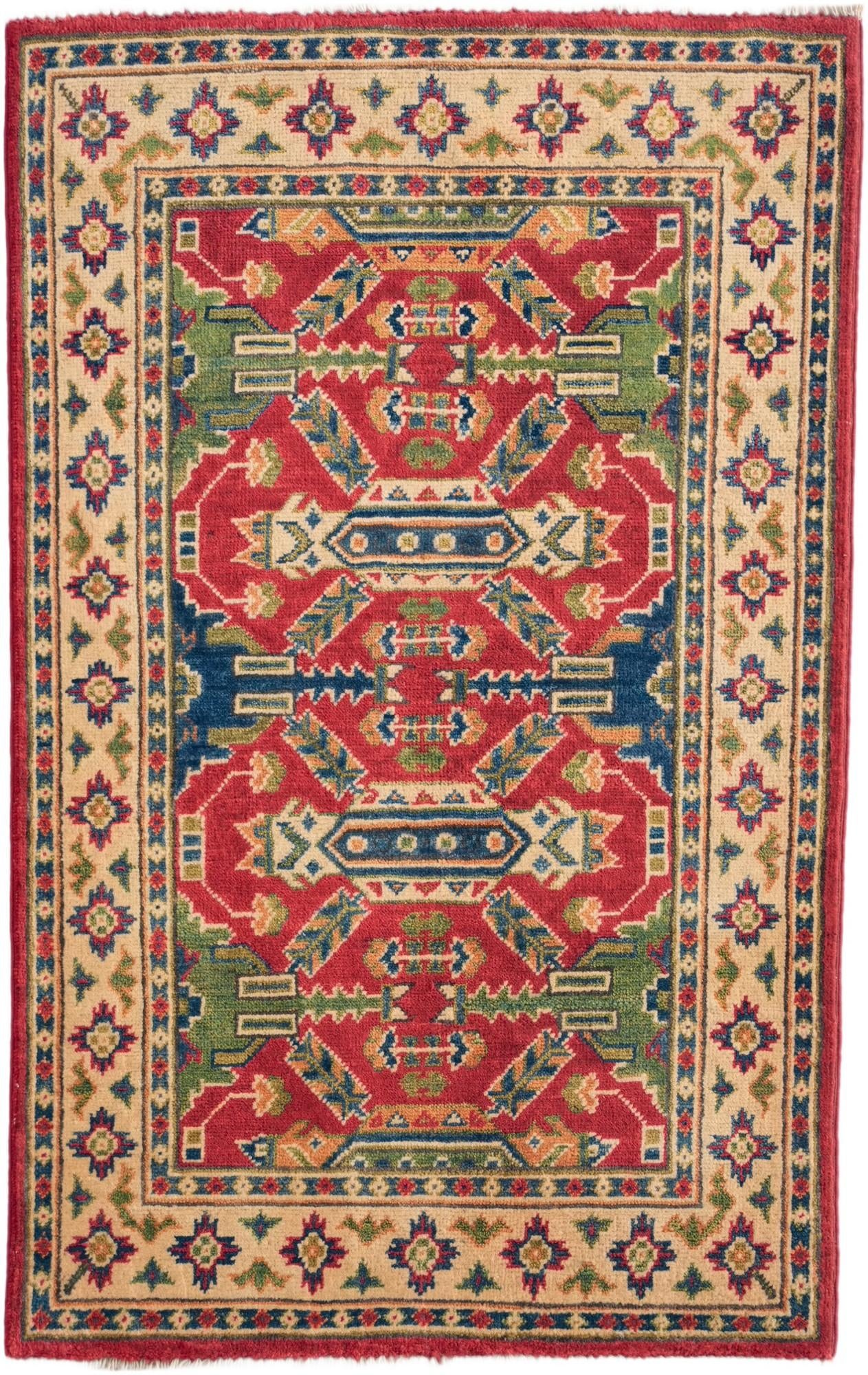 2' 7 x 4' 2 Hand Knotted Kazak Rug
