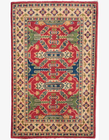 2' 7 x 4' 2 Hand Knotted Kazak Rug