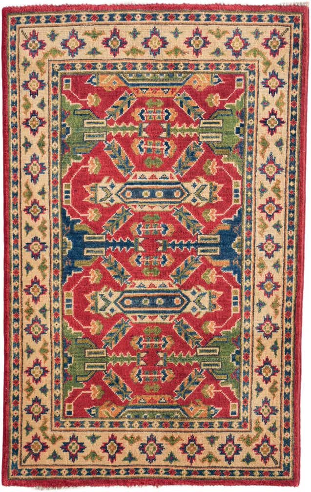2' 7 x 4' 2 Hand Knotted Kazak Rug