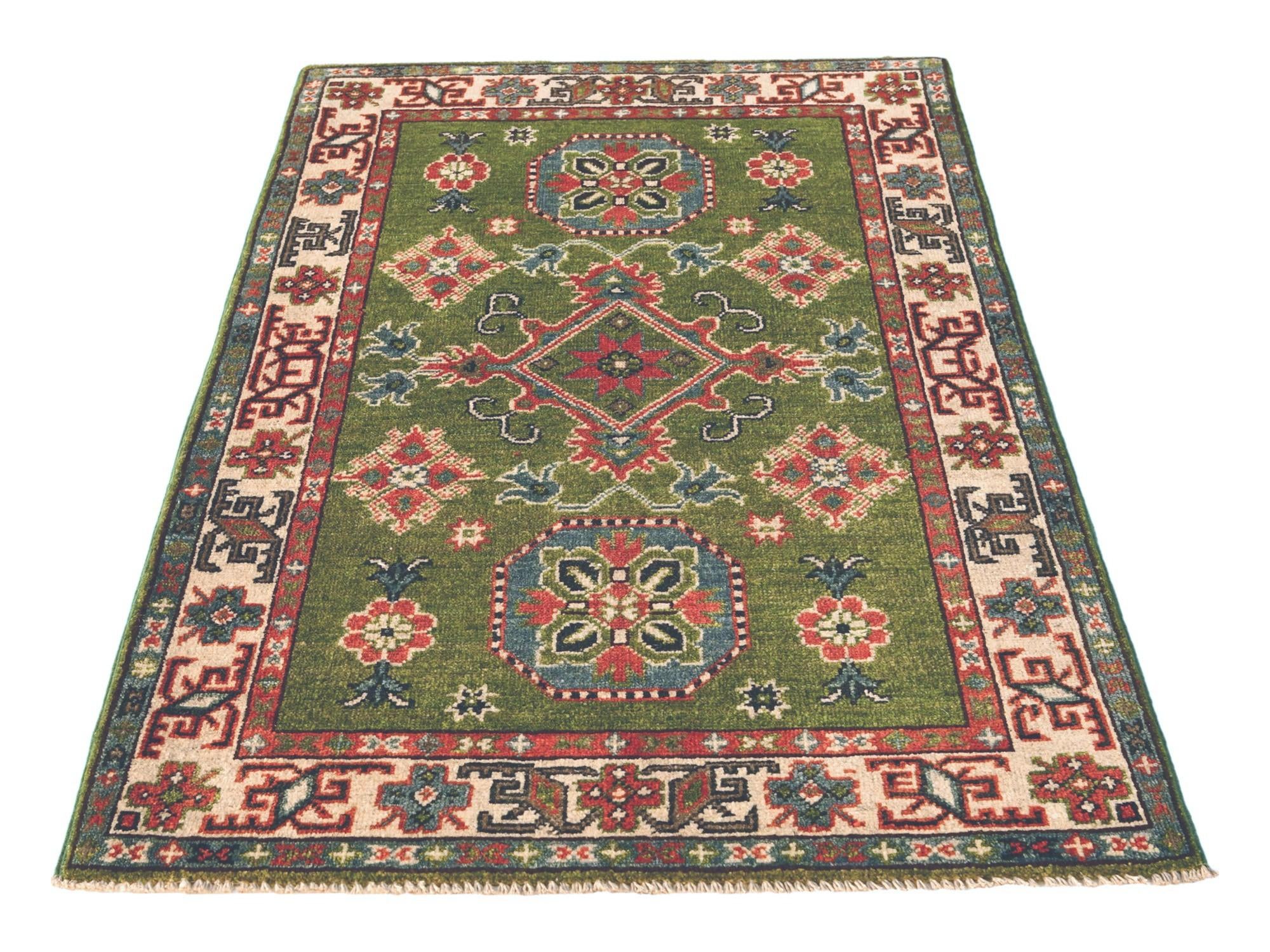 2' 8 x 4' 1 Hand Knotted Kazak Rug