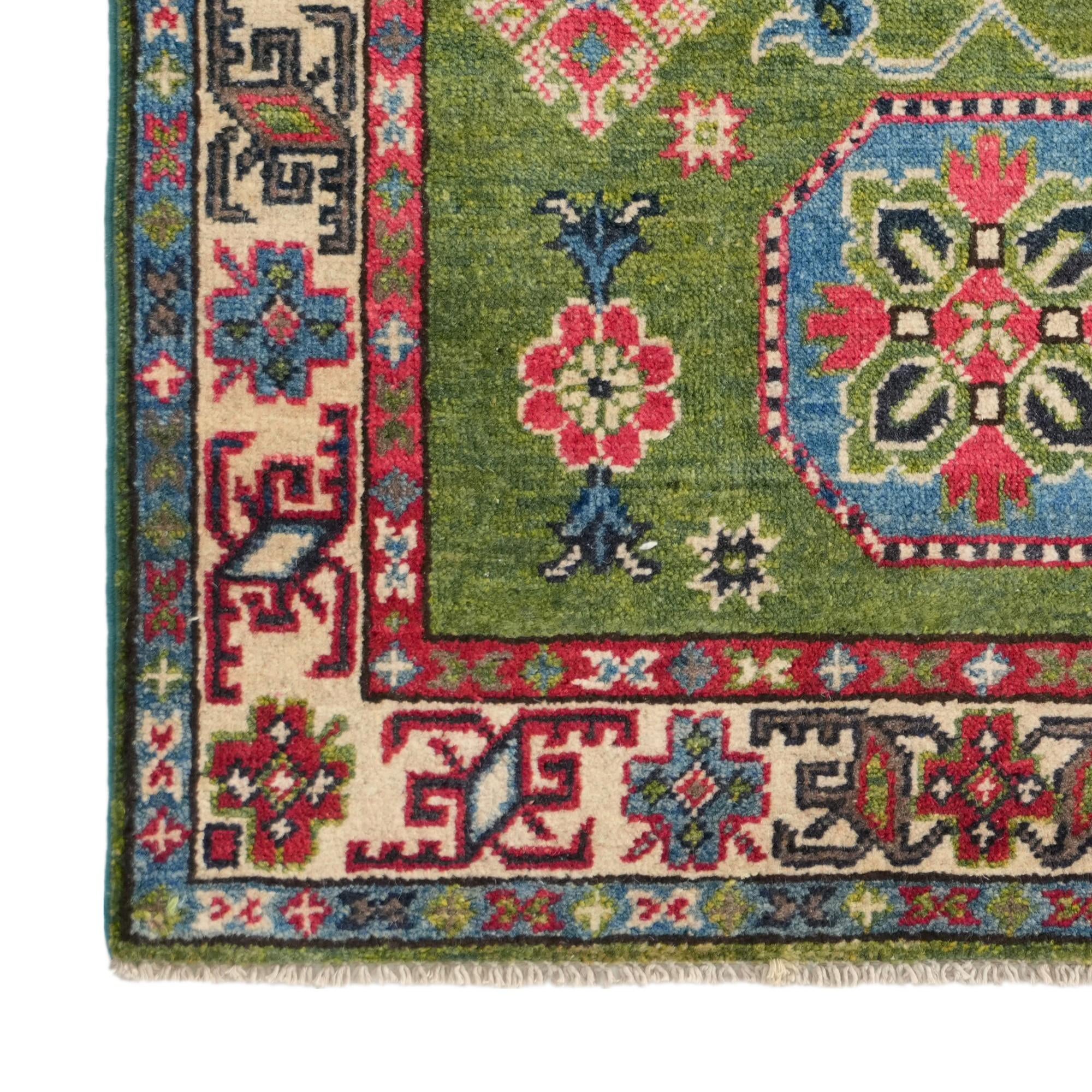 2' 8 x 4' 1 Hand Knotted Kazak Rug