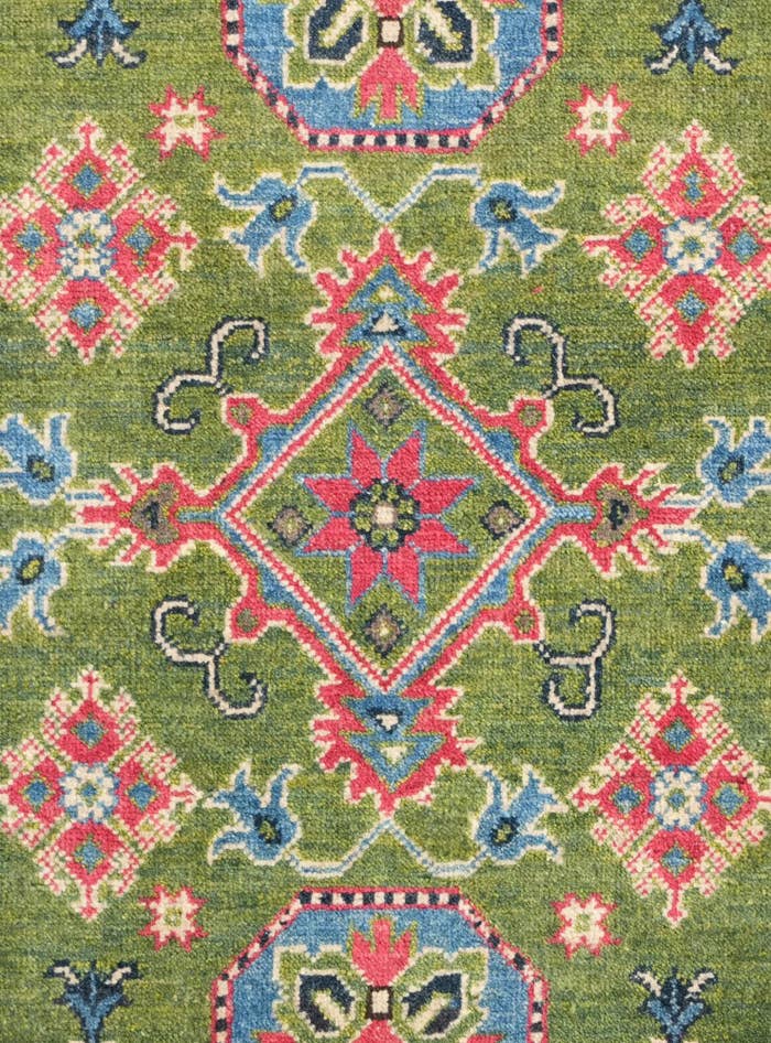 Detail image of 2' 8 x 4' 1 Hand Knotted Kazak Rug