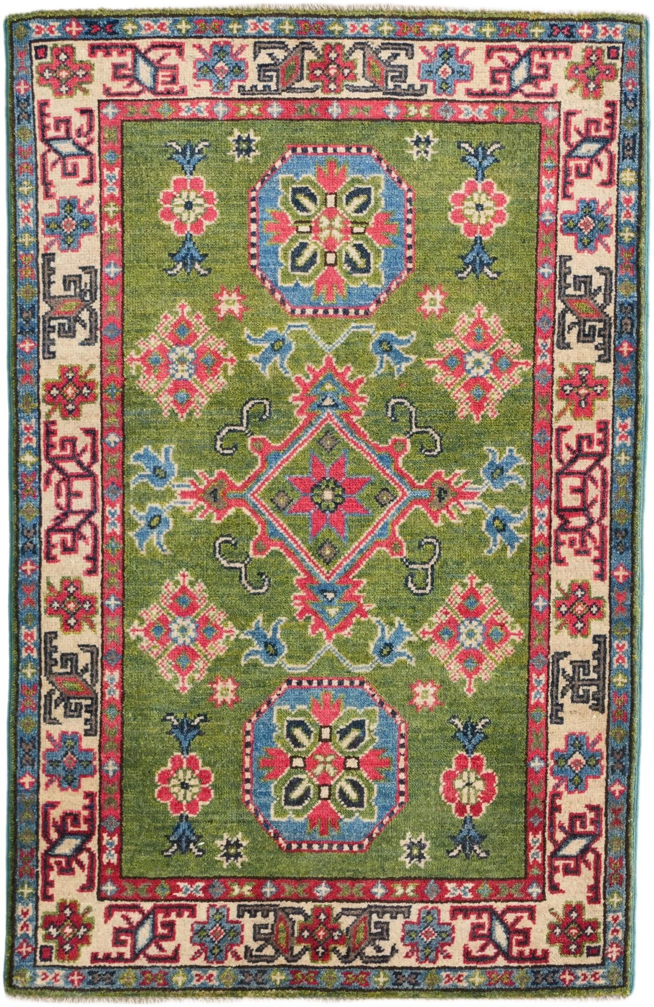 2' 8 x 4' 1 Hand Knotted Kazak Rug
