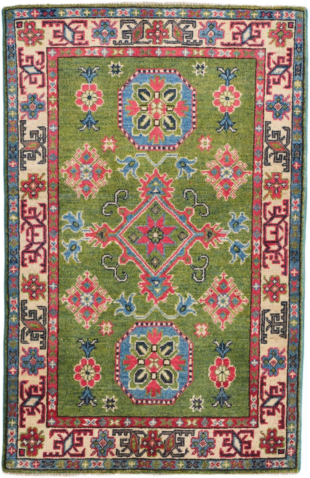 2' 8 x 4' 1 Hand Knotted Kazak Rug