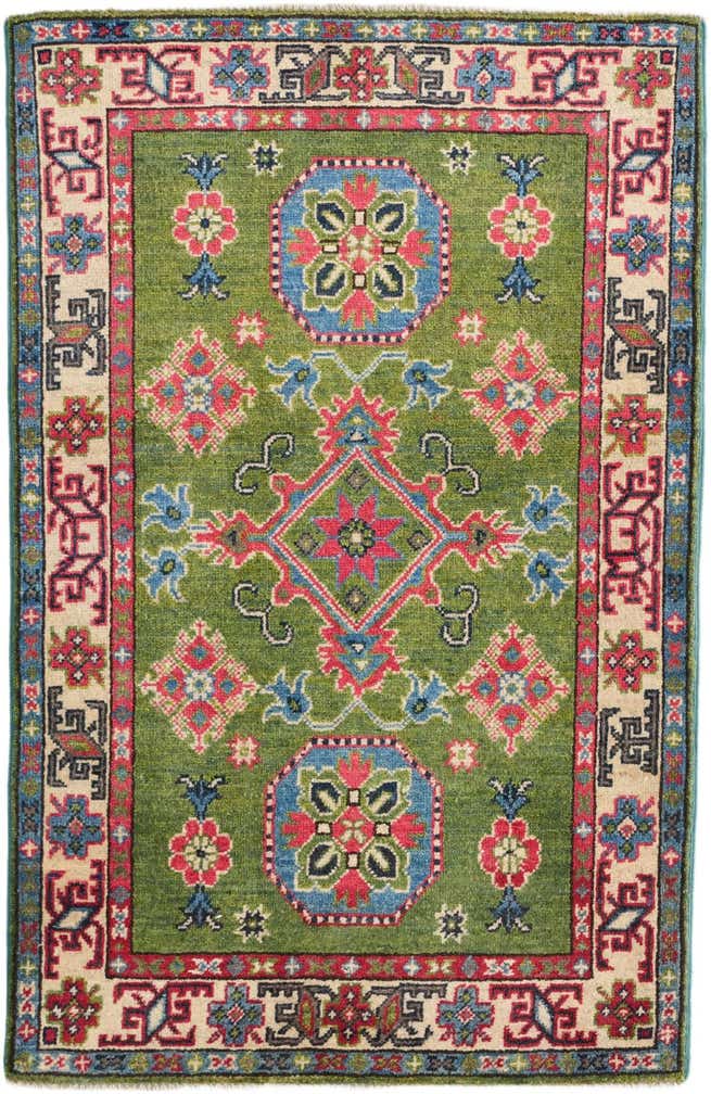 2' 8 x 4' 1 Hand Knotted Kazak Rug