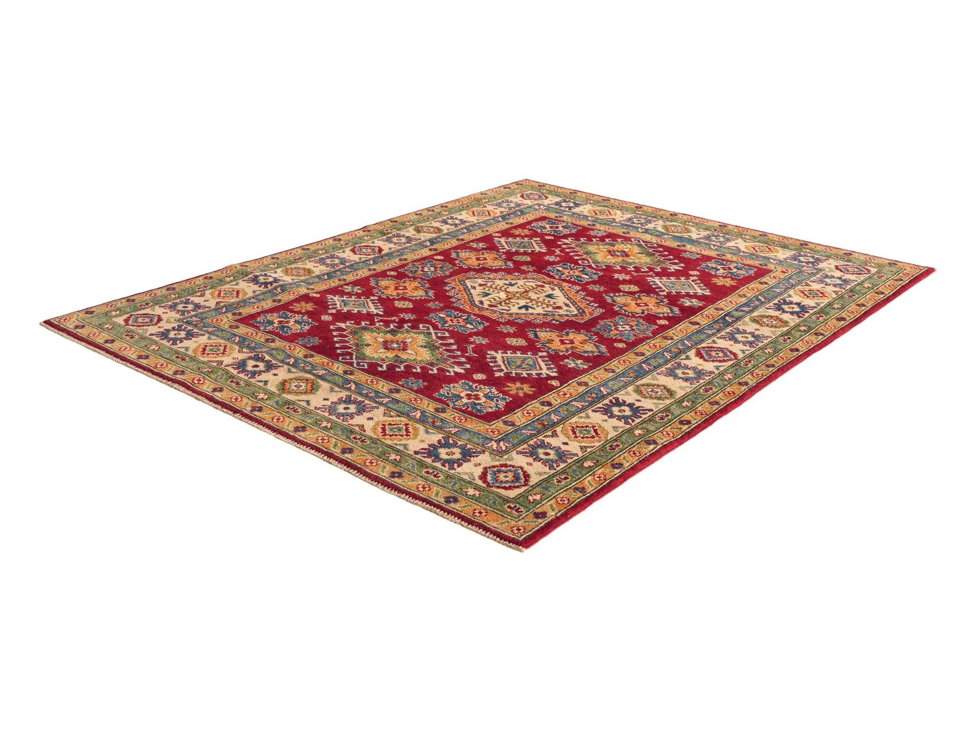 155cm x 195cm Hand Knotted Kazak Rug