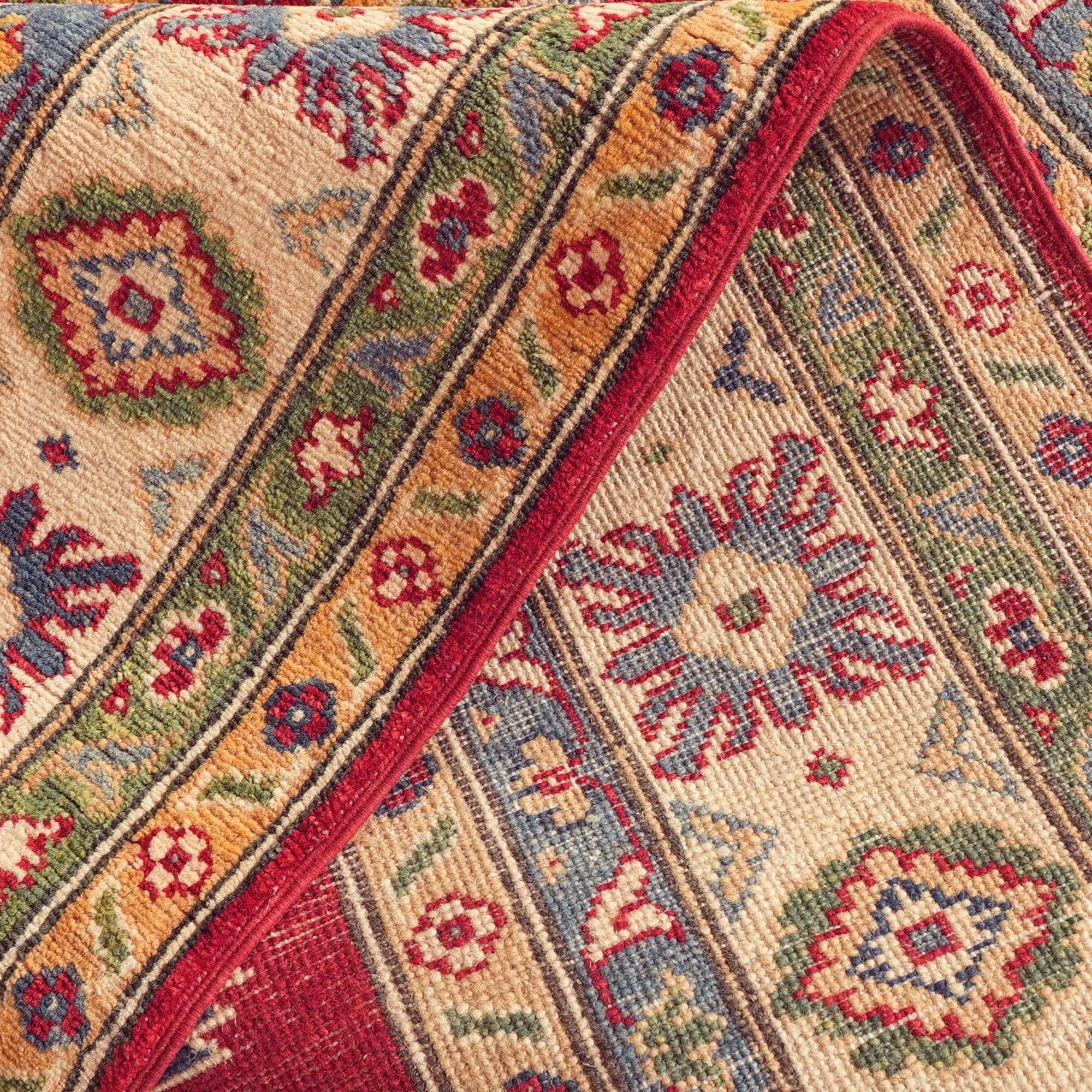 155cm x 195cm Hand Knotted Kazak Rug