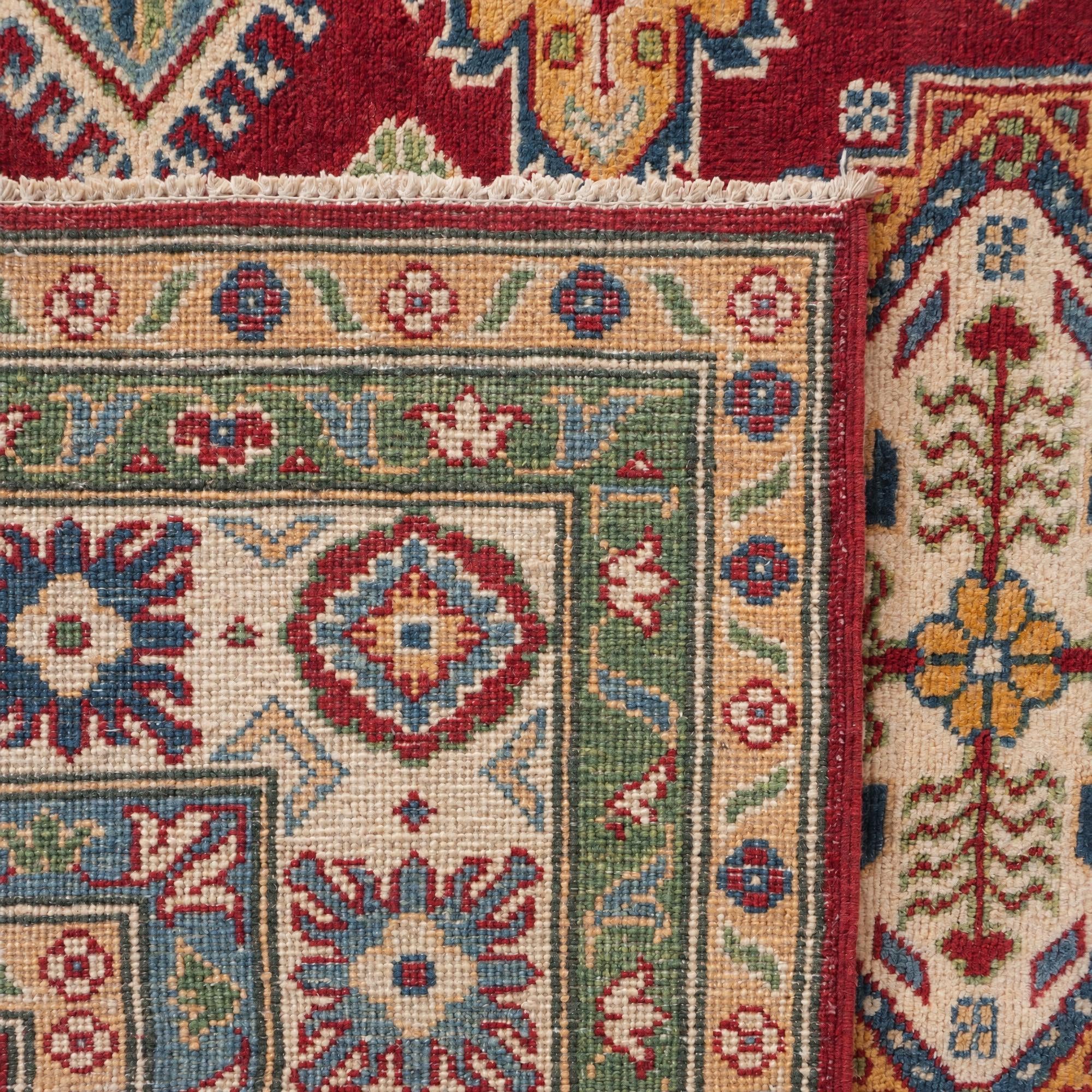 155cm x 195cm Handgeknüpft Kazak Teppich