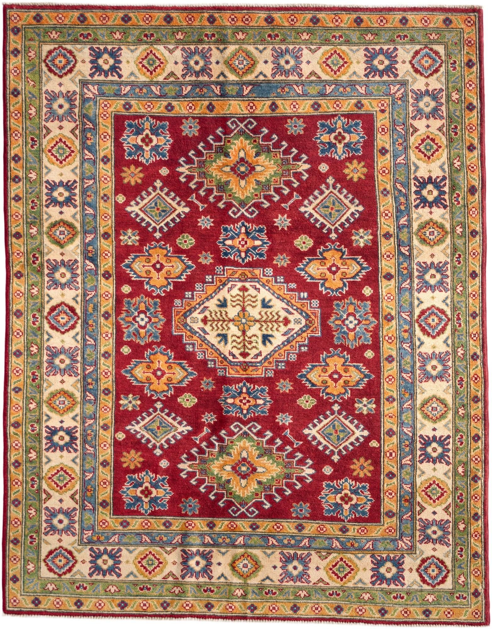 155cm x 195cm Hand Knotted Kazak Rug