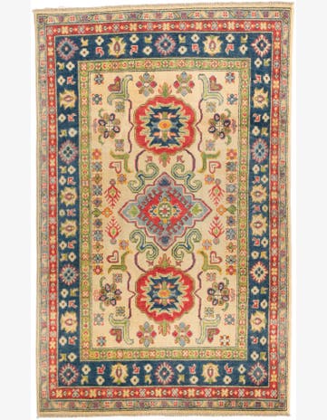 3' 11 x 6' 2 Hand Knotted Kazak Rug