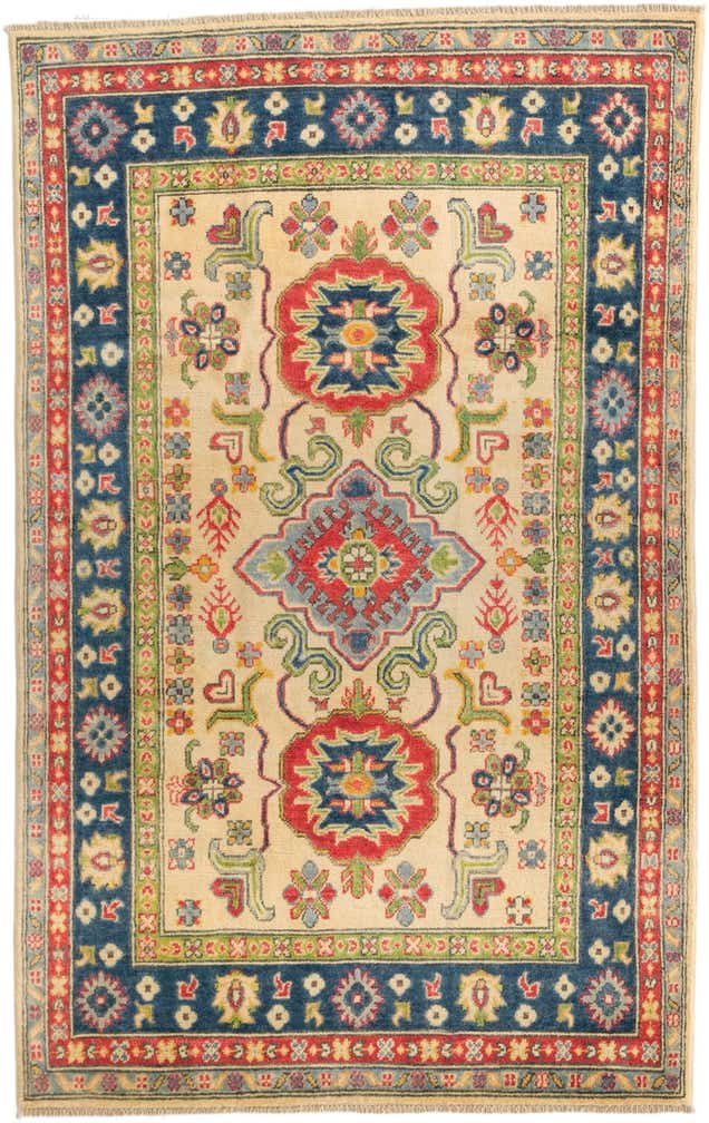 3' 11 x 6' 2 Hand Knotted Kazak Rug