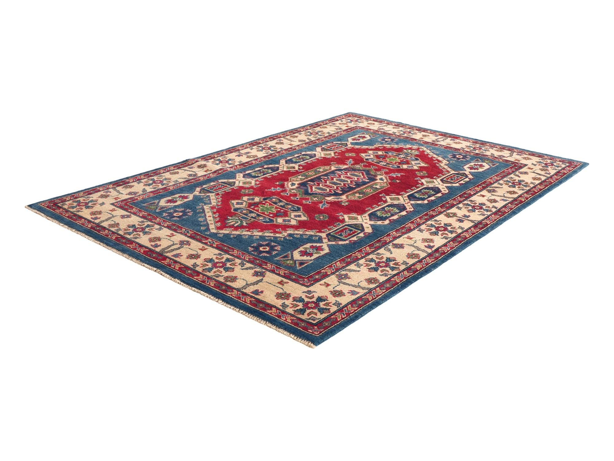 5' x 7' 5 Hand Knotted Kazak Rug