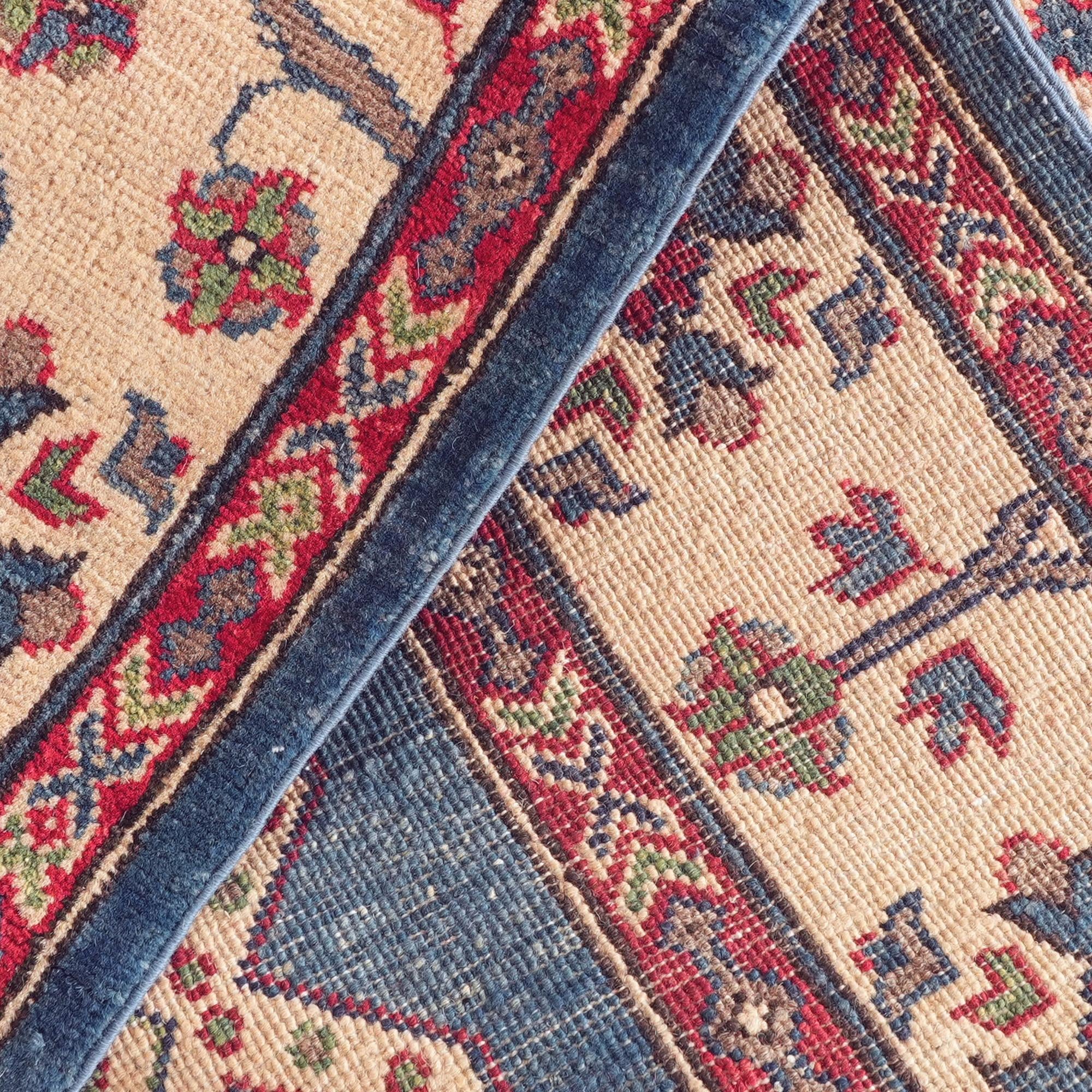 5' x 7' 5 Hand Knotted Kazak Rug