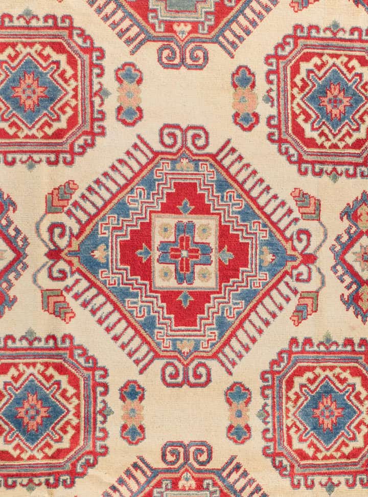 6' 8 x 10' 3 Hand Knotted Kazak Rug