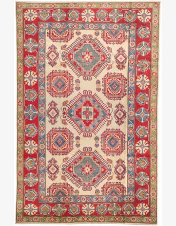 6' 8 x 10' 3 Hand Knotted Kazak Rug
