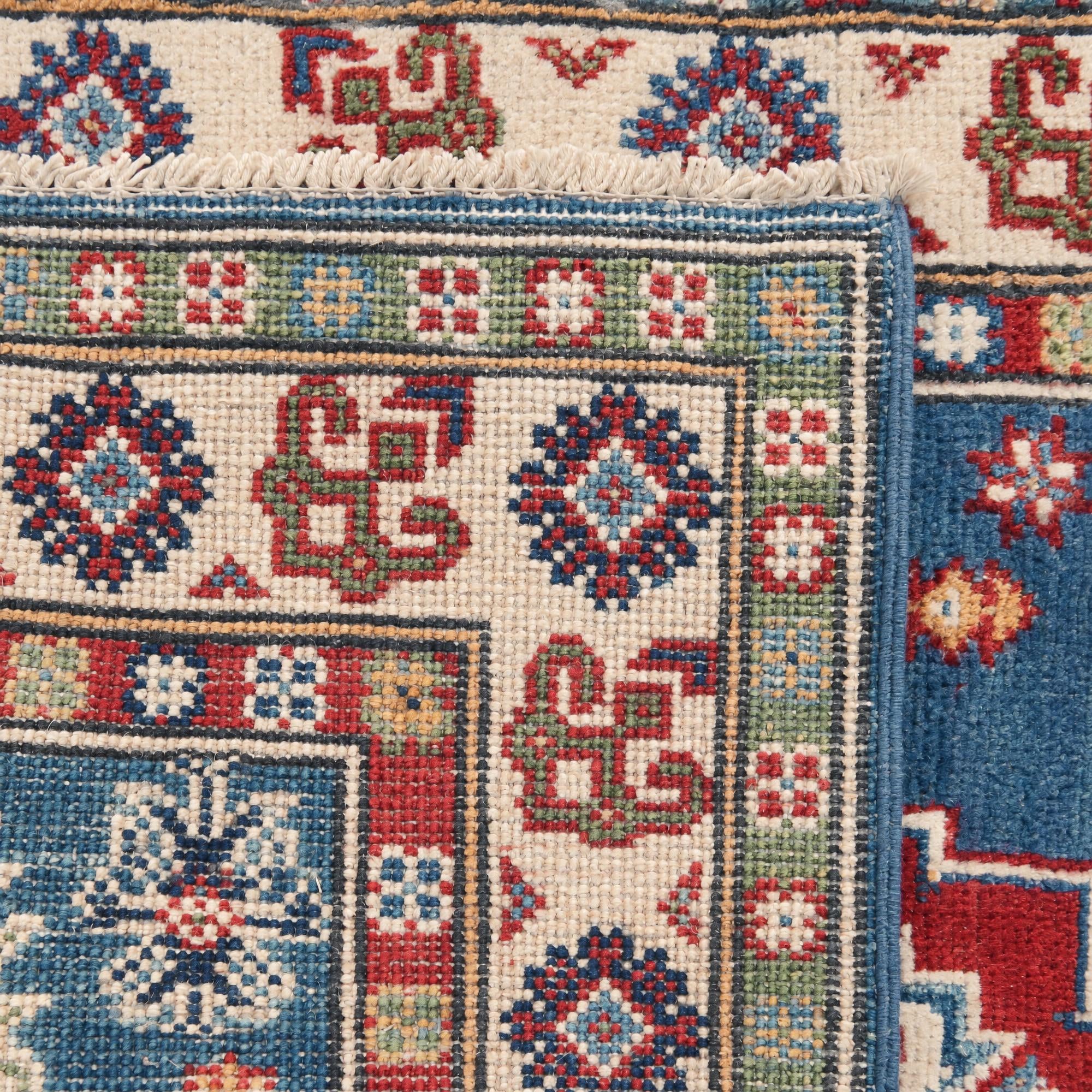 80cm x 125cm Hand Knotted Kazak Rug