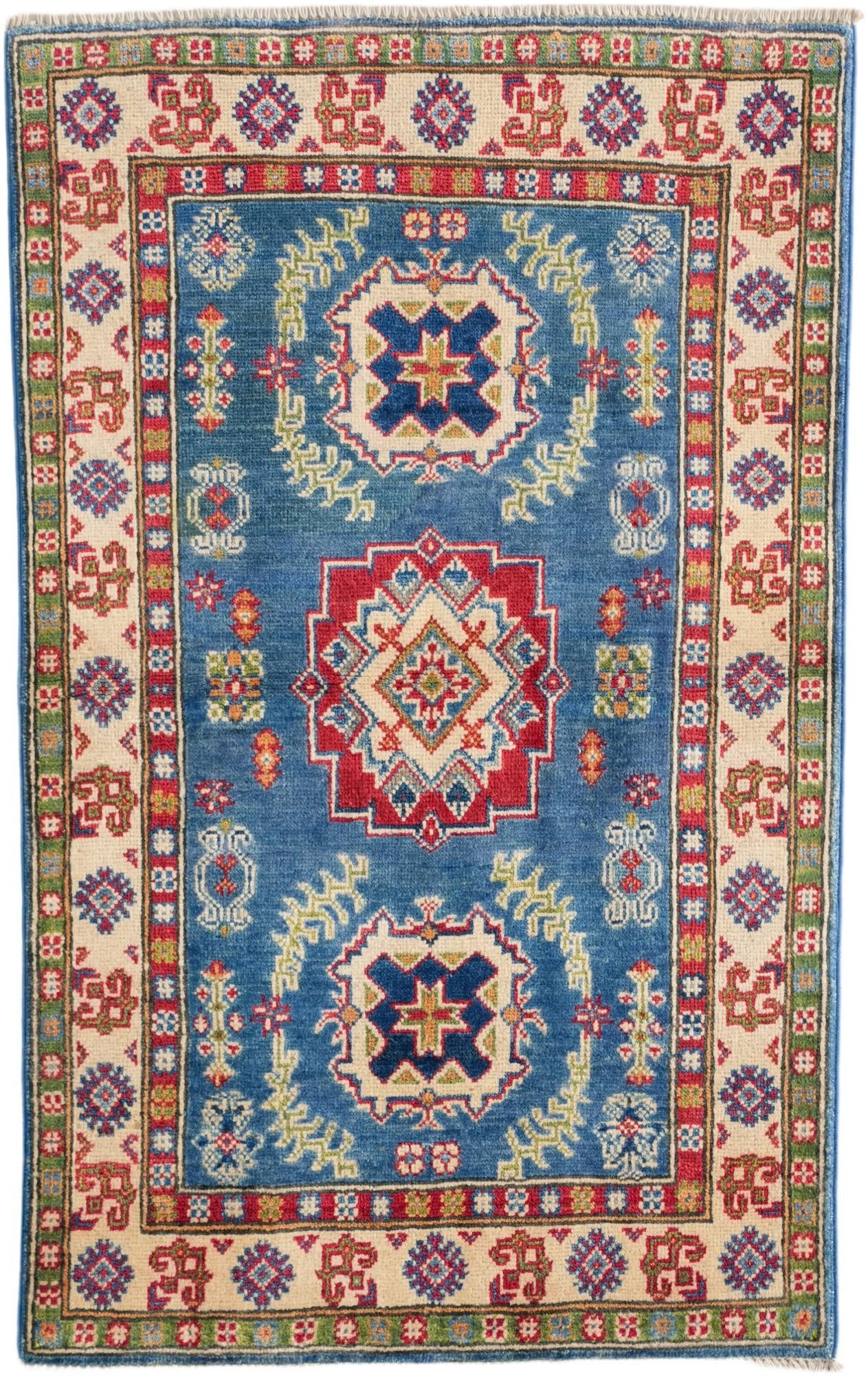 2' 7 x 4' 2 Hand Knotted Kazak Rug