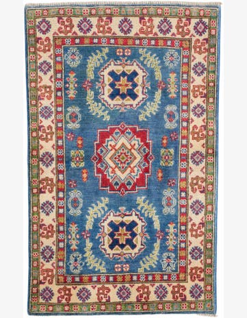 2' 7 x 4' 2 Hand Knotted Kazak Rug