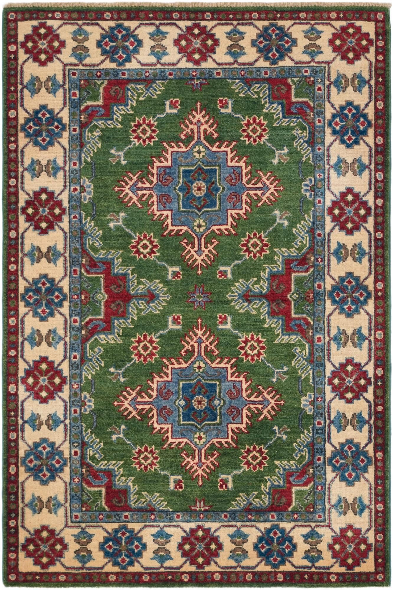 3' 5 x 5' 1 Hand Knotted Kazak Rug