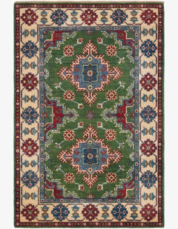 3' 5 x 5' 1 Hand Knotted Kazak Rug